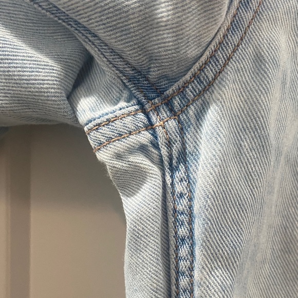 American Eagle Light Blue Denim Jean Joggers Size 00 - Picture 8 of 13